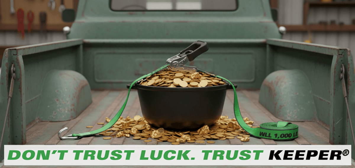 St. Patrick's Day ratchet tie-down